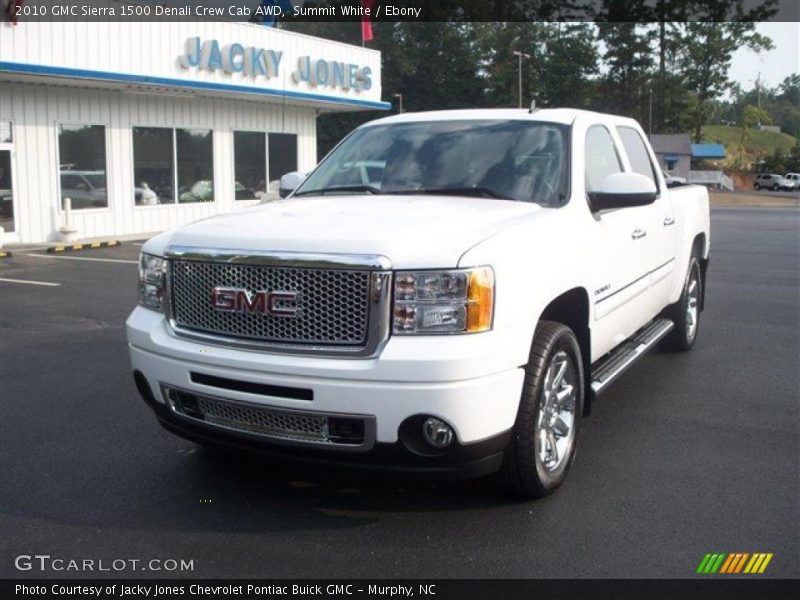 Summit White / Ebony 2010 GMC Sierra 1500 Denali Crew Cab AWD