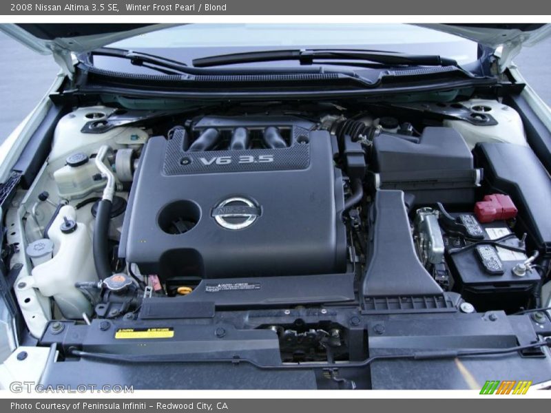 Winter Frost Pearl / Blond 2008 Nissan Altima 3.5 SE