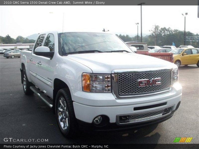 Summit White / Ebony 2010 GMC Sierra 1500 Denali Crew Cab AWD