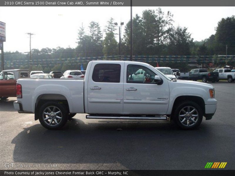 Summit White / Ebony 2010 GMC Sierra 1500 Denali Crew Cab AWD