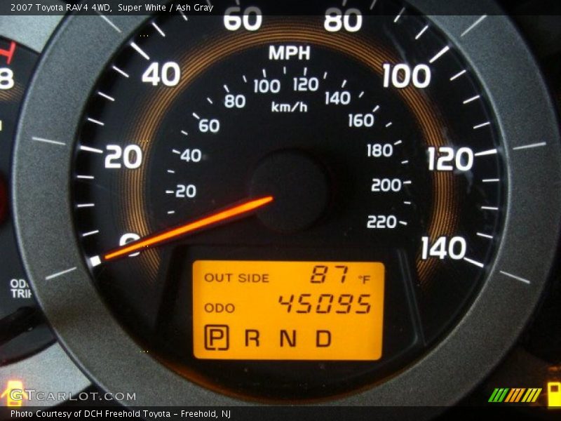 Super White / Ash Gray 2007 Toyota RAV4 4WD
