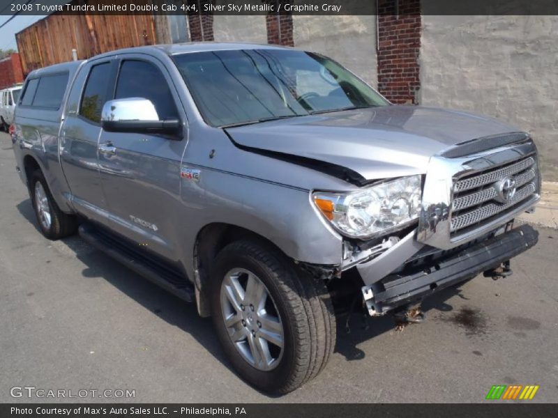 Silver Sky Metallic / Graphite Gray 2008 Toyota Tundra Limited Double Cab 4x4