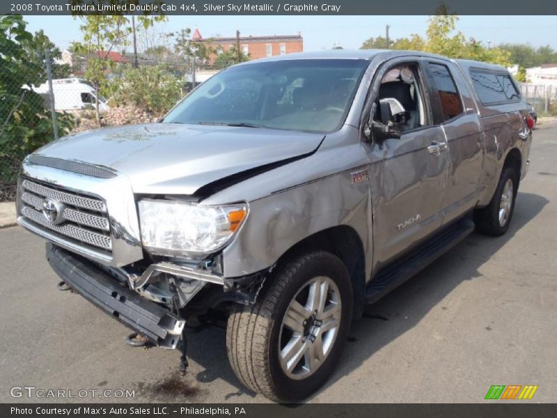 Silver Sky Metallic / Graphite Gray 2008 Toyota Tundra Limited Double Cab 4x4