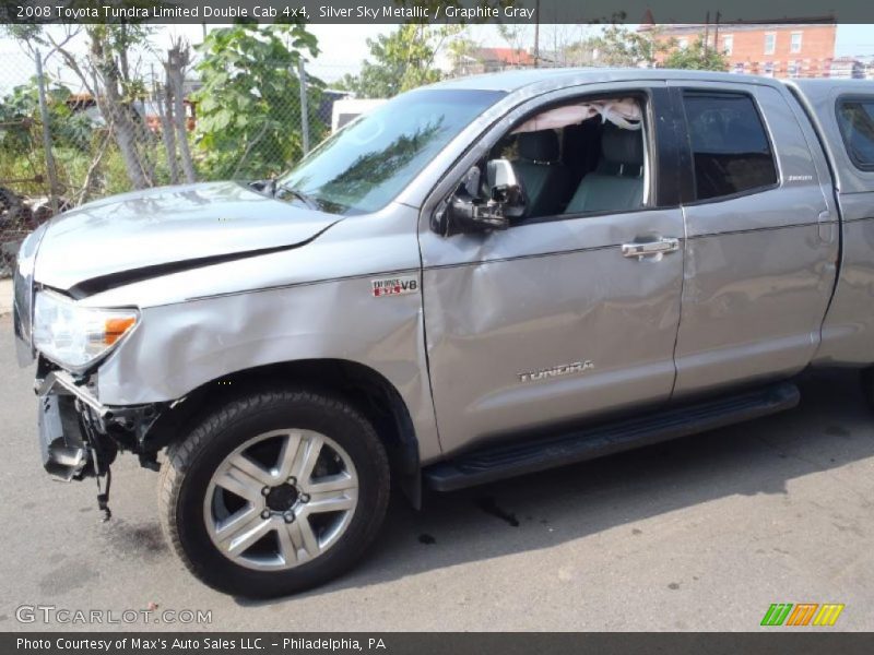 Silver Sky Metallic / Graphite Gray 2008 Toyota Tundra Limited Double Cab 4x4