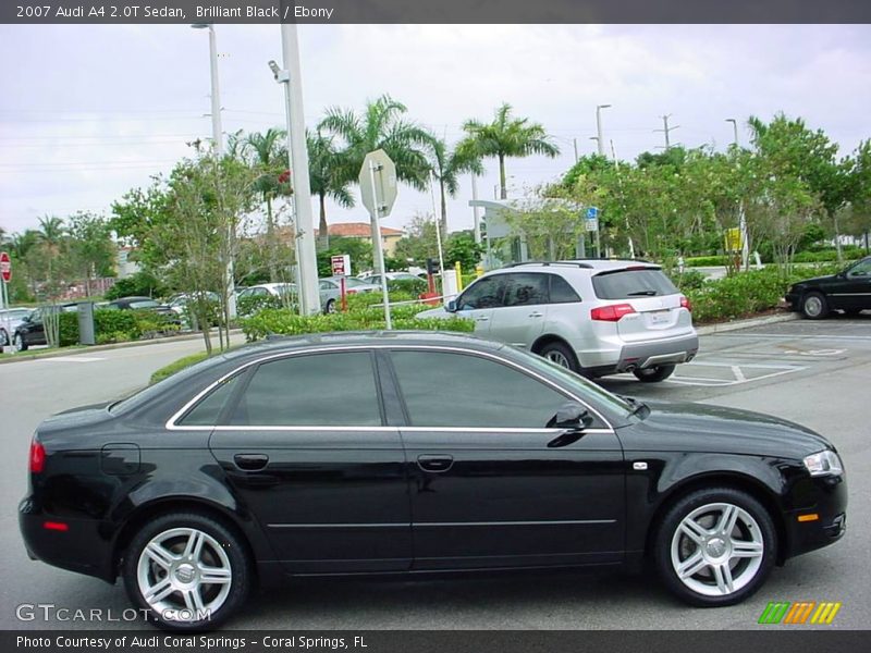 Brilliant Black / Ebony 2007 Audi A4 2.0T Sedan