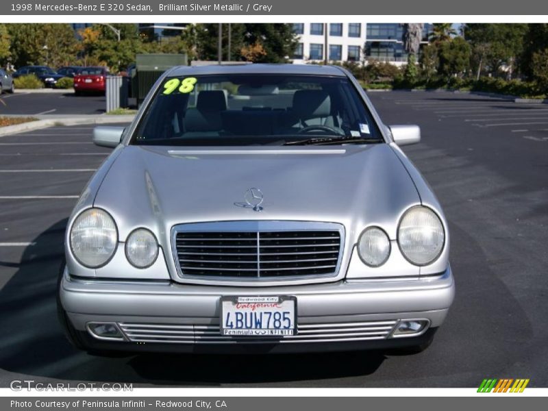 Brilliant Silver Metallic / Grey 1998 Mercedes-Benz E 320 Sedan