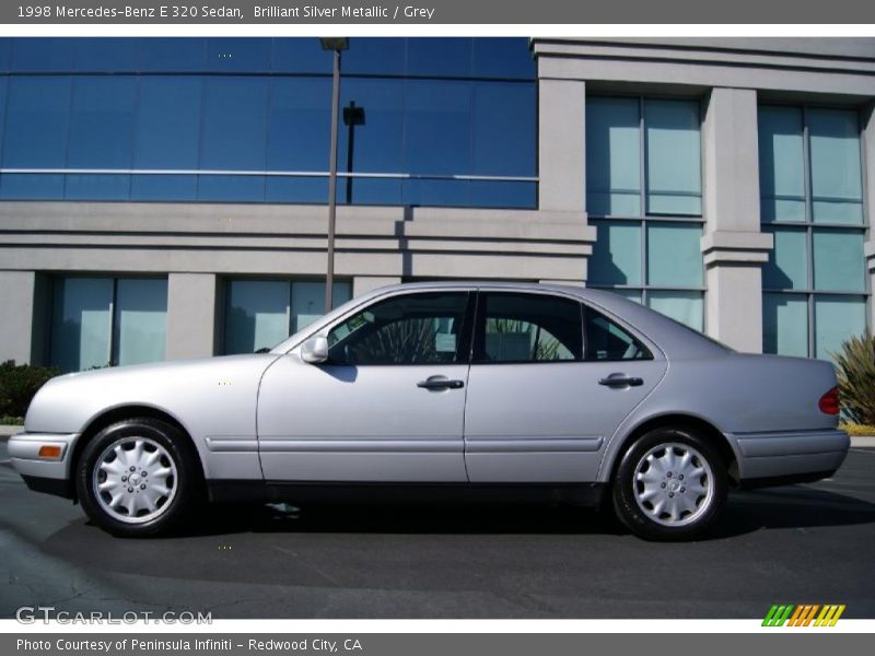 Brilliant Silver Metallic / Grey 1998 Mercedes-Benz E 320 Sedan