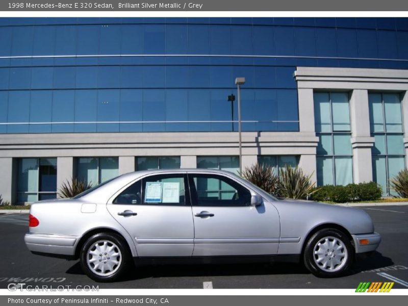 Brilliant Silver Metallic / Grey 1998 Mercedes-Benz E 320 Sedan