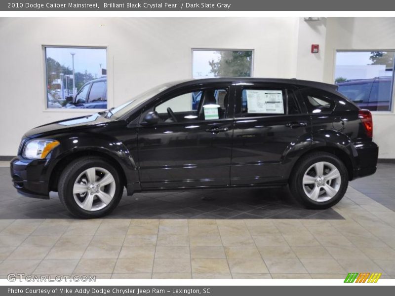 Brilliant Black Crystal Pearl / Dark Slate Gray 2010 Dodge Caliber Mainstreet