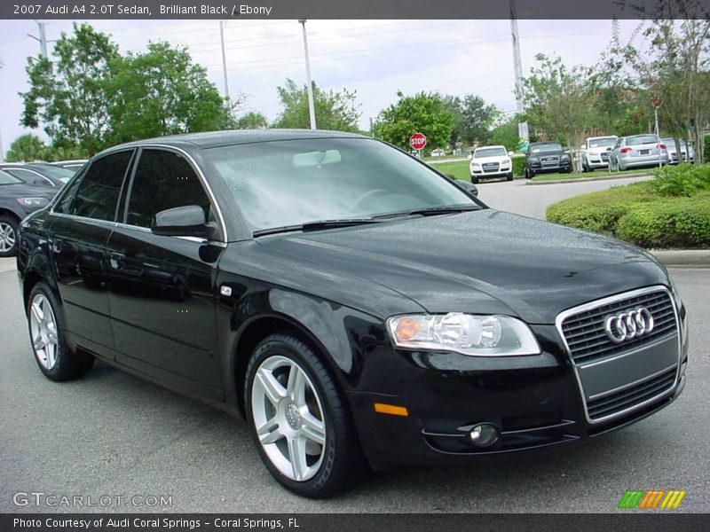 Brilliant Black / Ebony 2007 Audi A4 2.0T Sedan
