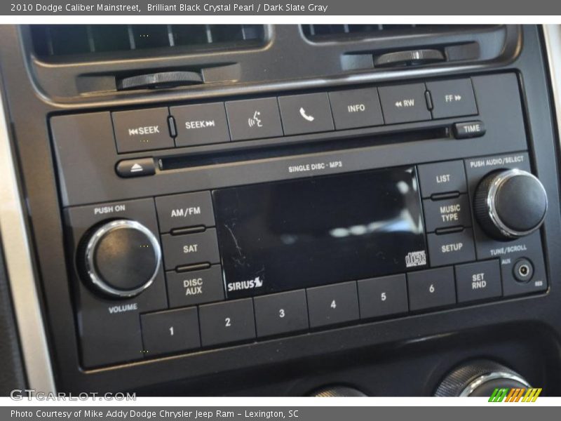 Brilliant Black Crystal Pearl / Dark Slate Gray 2010 Dodge Caliber Mainstreet