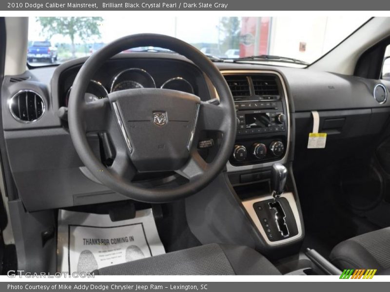 Brilliant Black Crystal Pearl / Dark Slate Gray 2010 Dodge Caliber Mainstreet