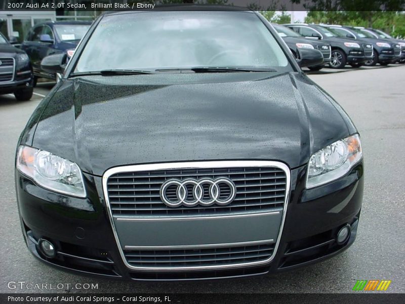 Brilliant Black / Ebony 2007 Audi A4 2.0T Sedan