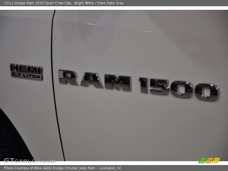 Bright White / Dark Slate Gray 2011 Dodge Ram 1500 Sport Crew Cab
