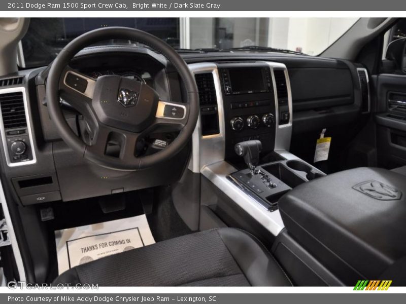 Bright White / Dark Slate Gray 2011 Dodge Ram 1500 Sport Crew Cab