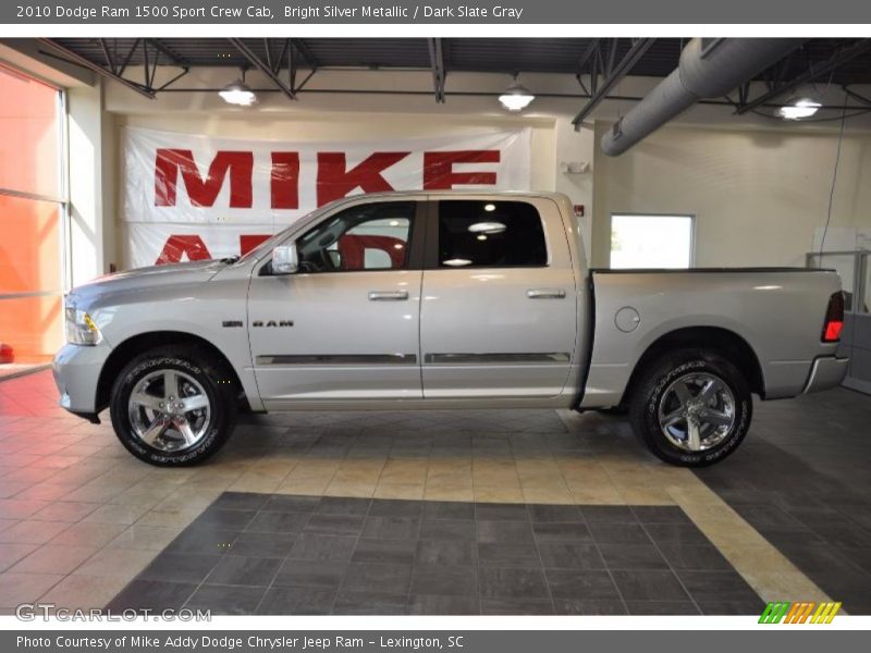 Bright Silver Metallic / Dark Slate Gray 2010 Dodge Ram 1500 Sport Crew Cab