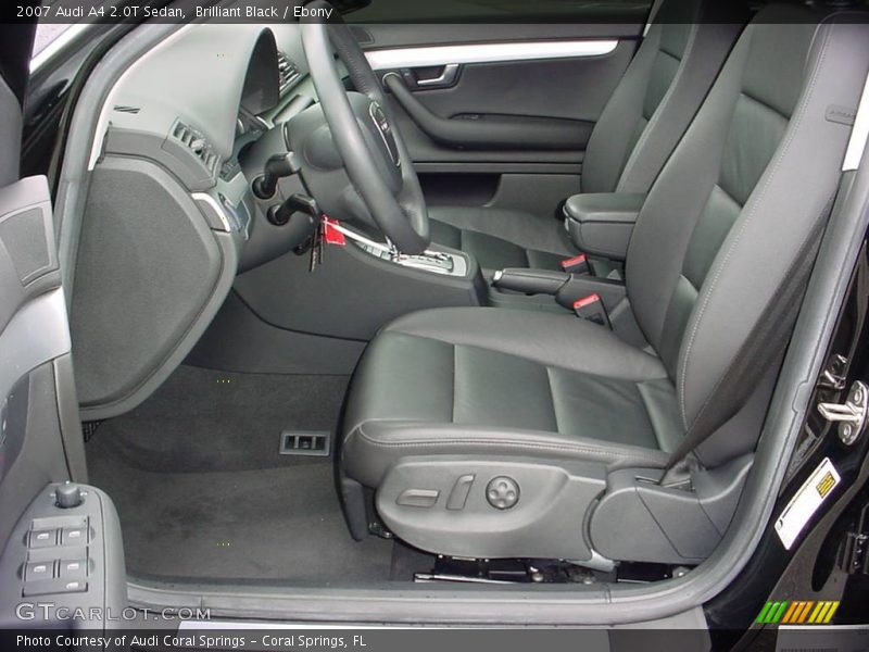 Brilliant Black / Ebony 2007 Audi A4 2.0T Sedan