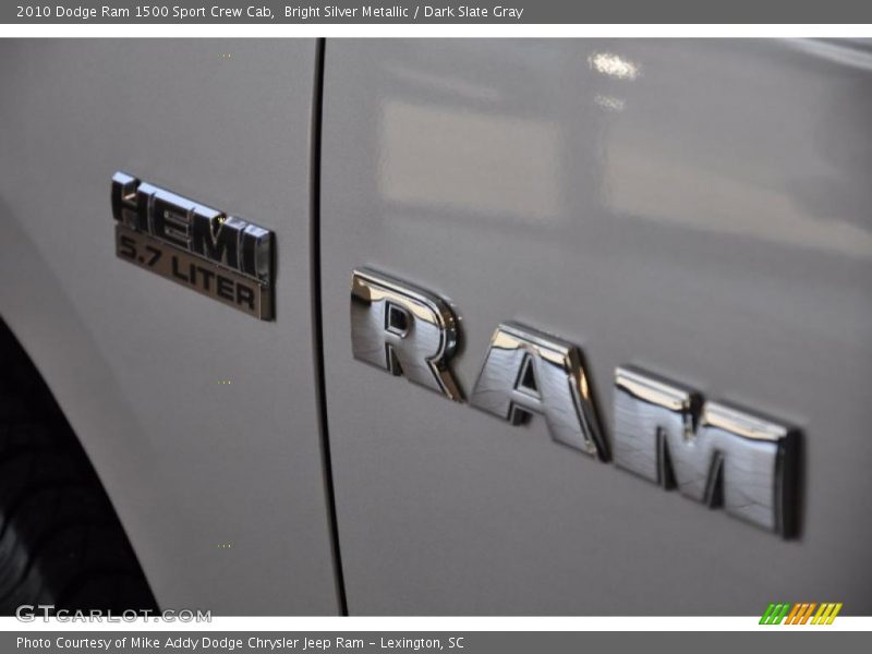 Bright Silver Metallic / Dark Slate Gray 2010 Dodge Ram 1500 Sport Crew Cab