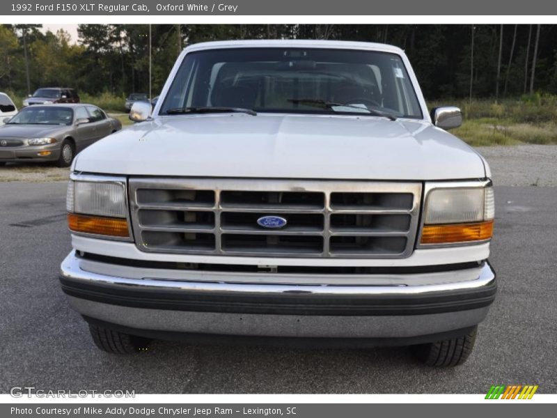 Oxford White / Grey 1992 Ford F150 XLT Regular Cab