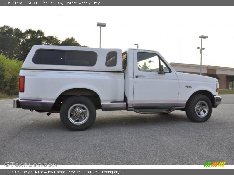 Oxford White / Grey 1992 Ford F150 XLT Regular Cab