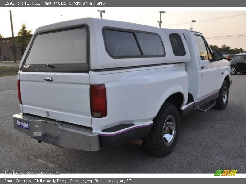 Oxford White / Grey 1992 Ford F150 XLT Regular Cab