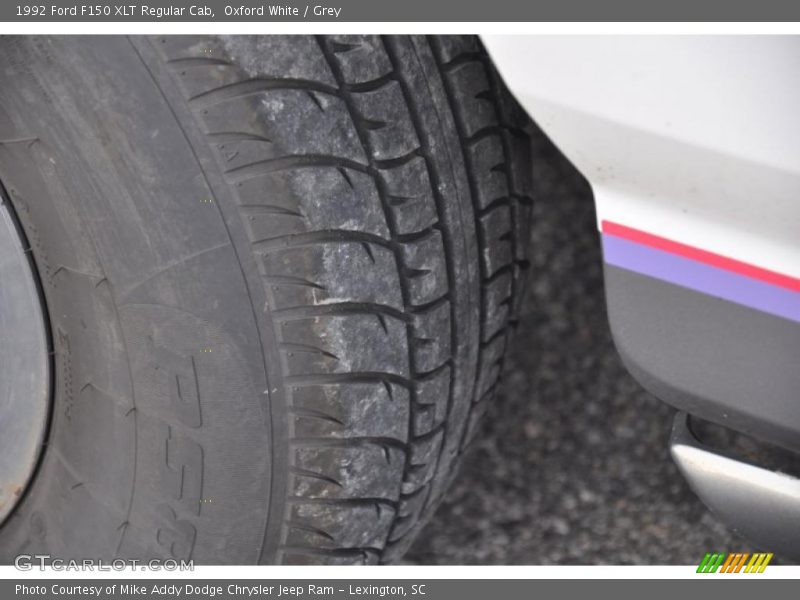 Oxford White / Grey 1992 Ford F150 XLT Regular Cab