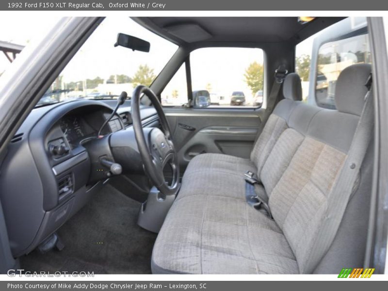 Oxford White / Grey 1992 Ford F150 XLT Regular Cab