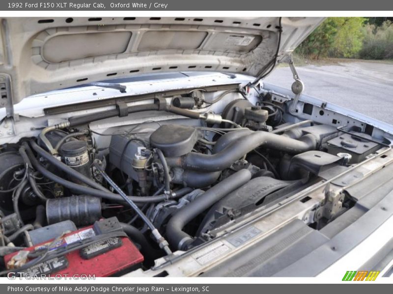 Oxford White / Grey 1992 Ford F150 XLT Regular Cab