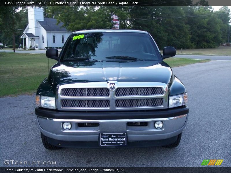 Emerald Green Pearl / Agate Black 1999 Dodge Ram 1500 SLT Extended Cab