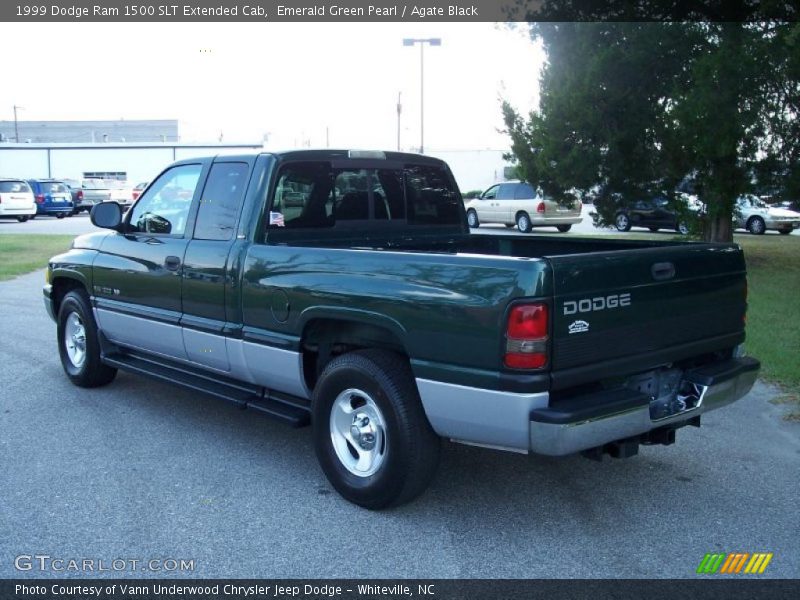 Emerald Green Pearl / Agate Black 1999 Dodge Ram 1500 SLT Extended Cab
