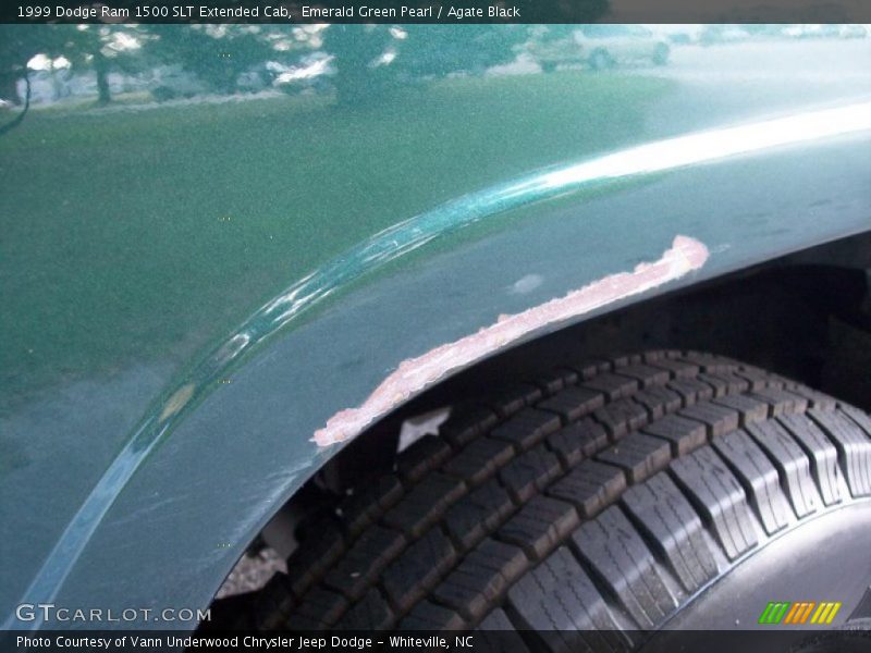 Emerald Green Pearl / Agate Black 1999 Dodge Ram 1500 SLT Extended Cab