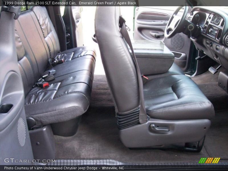 Emerald Green Pearl / Agate Black 1999 Dodge Ram 1500 SLT Extended Cab