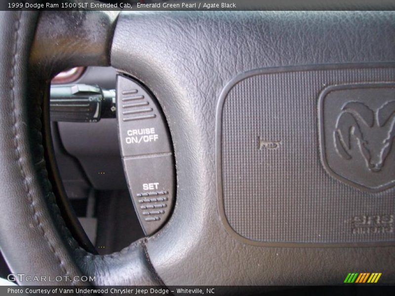 Emerald Green Pearl / Agate Black 1999 Dodge Ram 1500 SLT Extended Cab