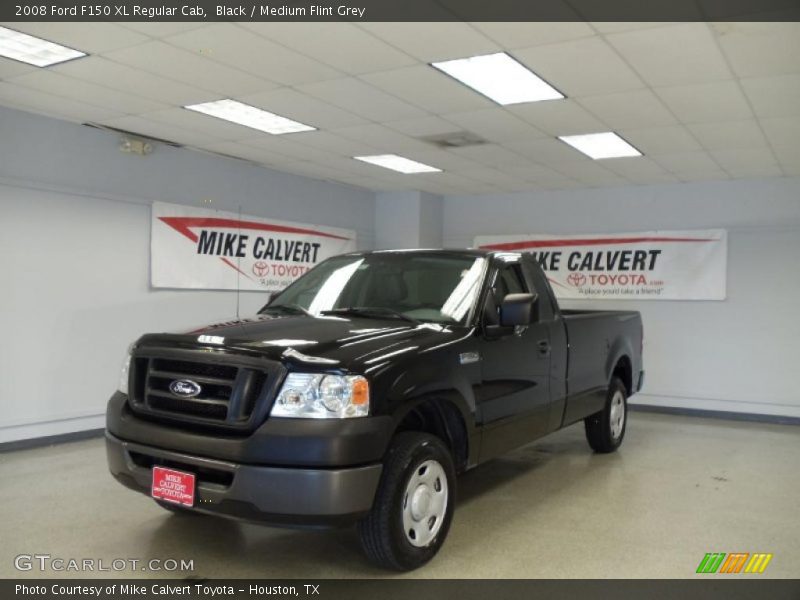 Black / Medium Flint Grey 2008 Ford F150 XL Regular Cab