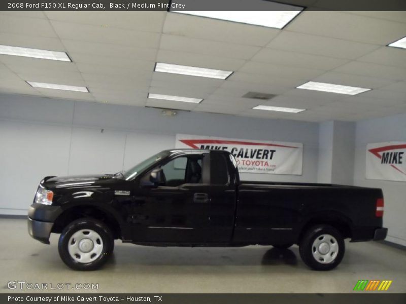 Black / Medium Flint Grey 2008 Ford F150 XL Regular Cab