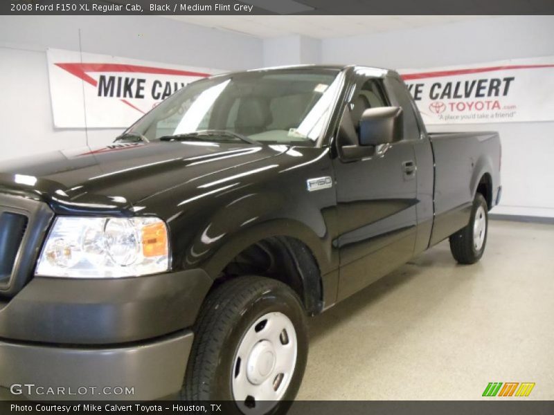 Black / Medium Flint Grey 2008 Ford F150 XL Regular Cab