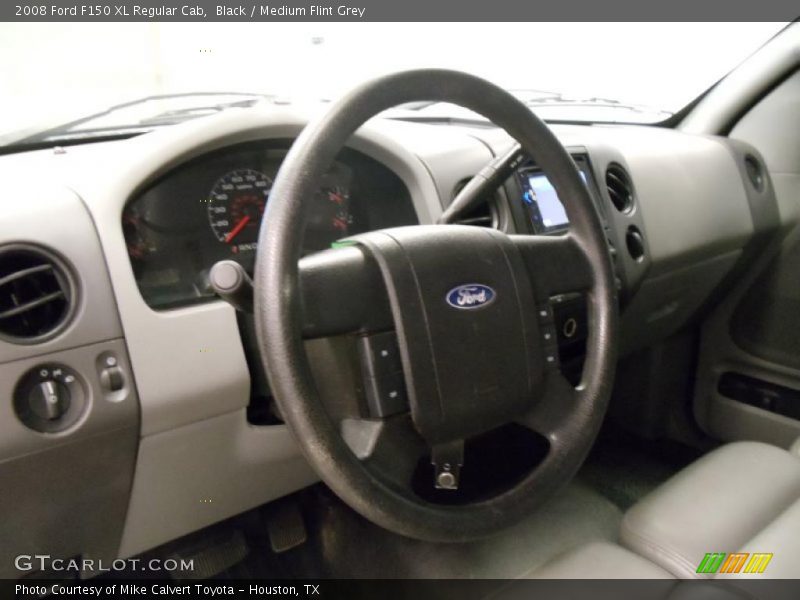 Black / Medium Flint Grey 2008 Ford F150 XL Regular Cab