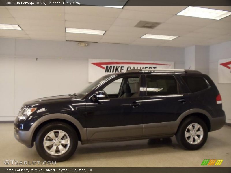 Midnite Blue / Gray 2009 Kia Borrego LX V6