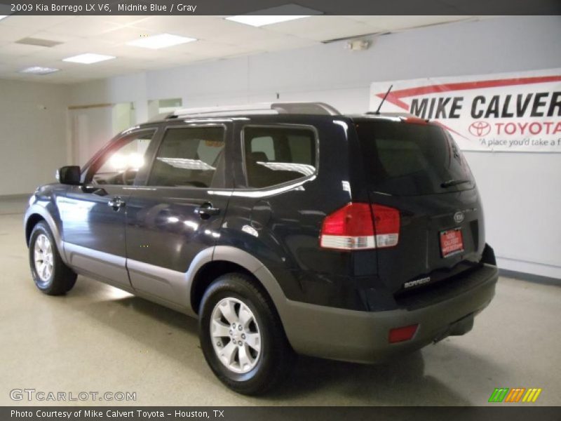Midnite Blue / Gray 2009 Kia Borrego LX V6