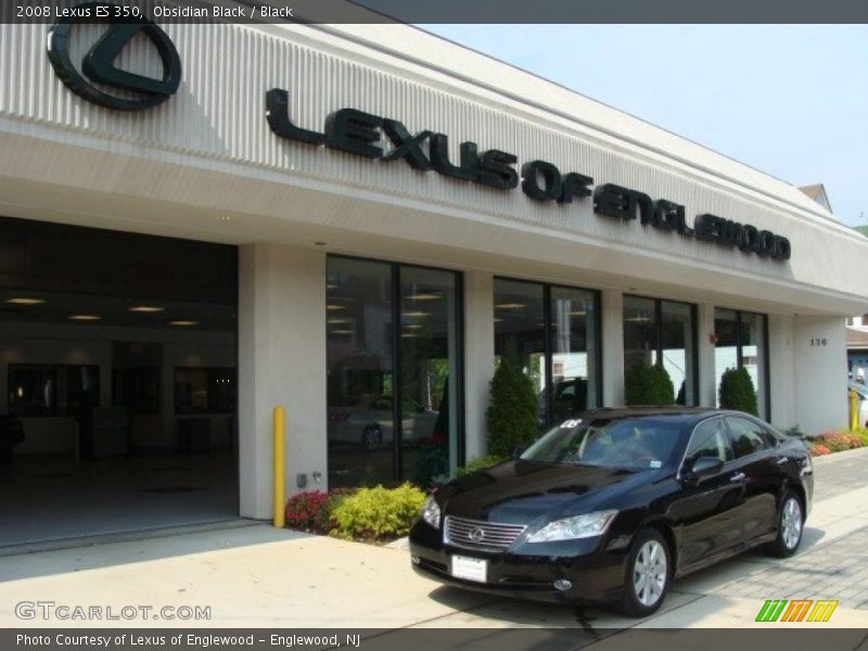 Obsidian Black / Black 2008 Lexus ES 350
