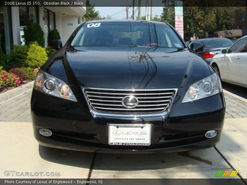 Obsidian Black / Black 2008 Lexus ES 350