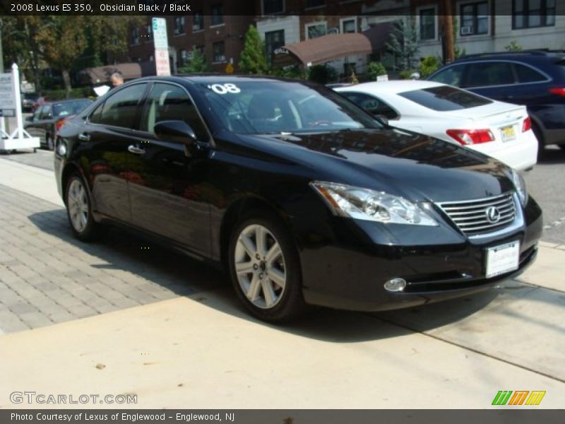 Obsidian Black / Black 2008 Lexus ES 350