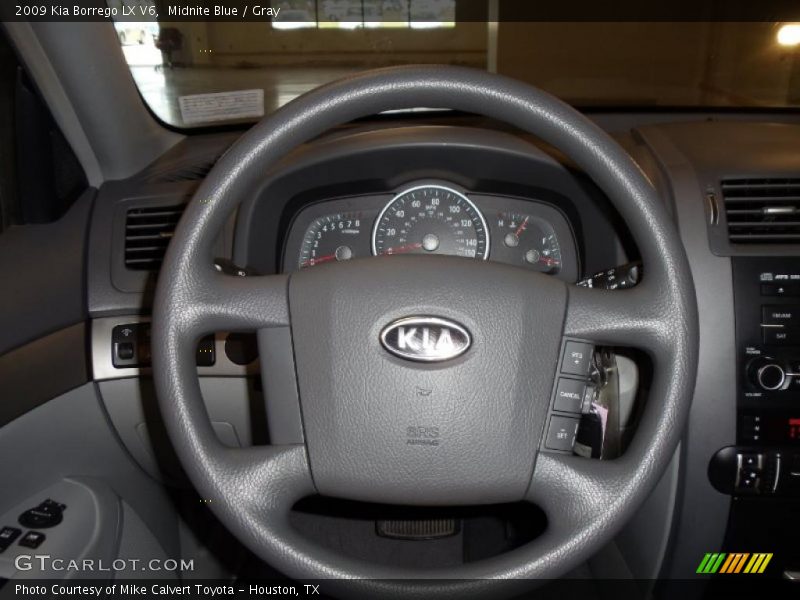 Midnite Blue / Gray 2009 Kia Borrego LX V6