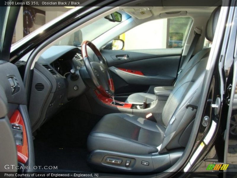 Obsidian Black / Black 2008 Lexus ES 350
