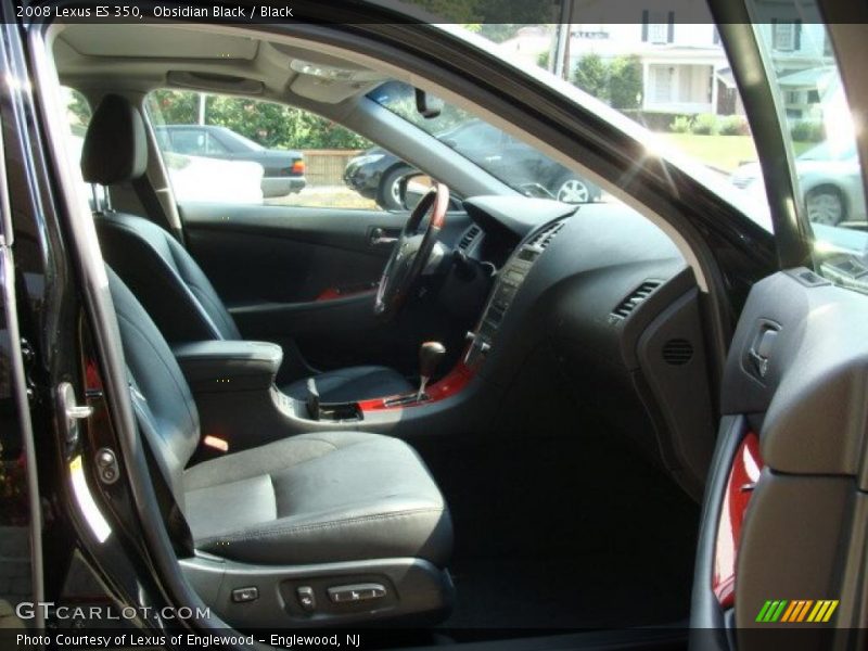 Obsidian Black / Black 2008 Lexus ES 350