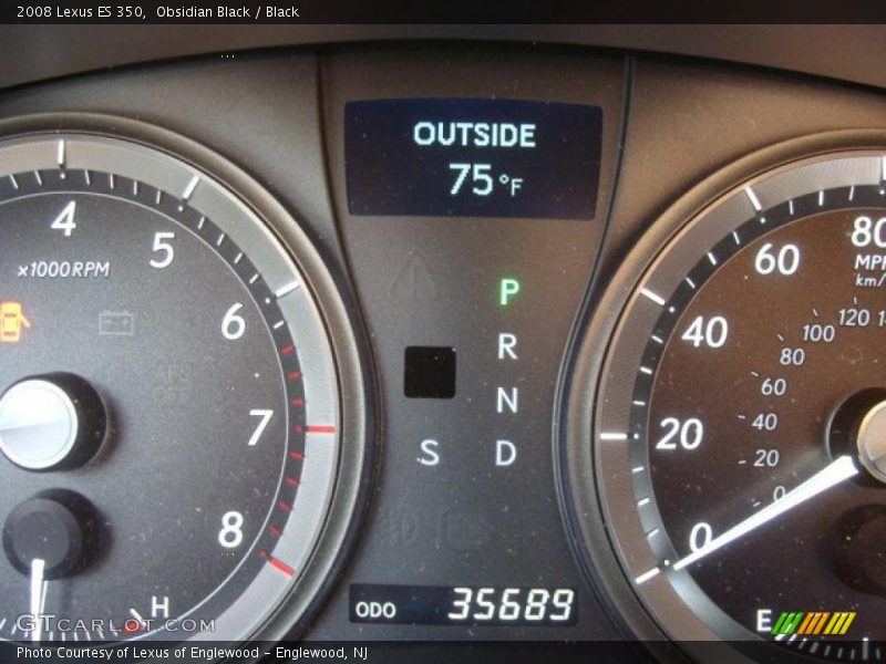 Obsidian Black / Black 2008 Lexus ES 350