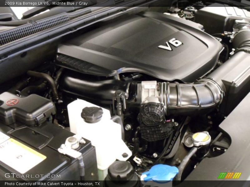 Midnite Blue / Gray 2009 Kia Borrego LX V6