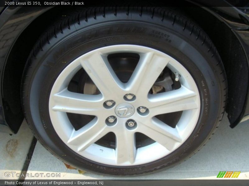 Obsidian Black / Black 2008 Lexus ES 350