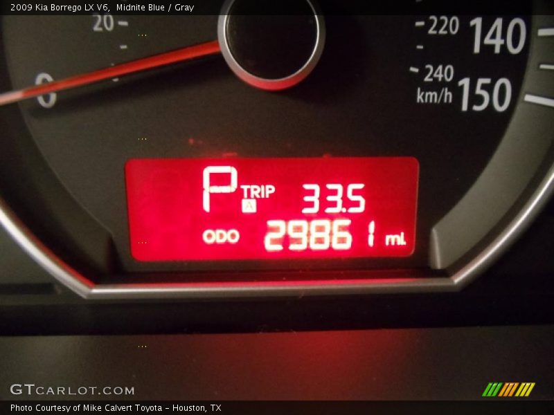 Midnite Blue / Gray 2009 Kia Borrego LX V6