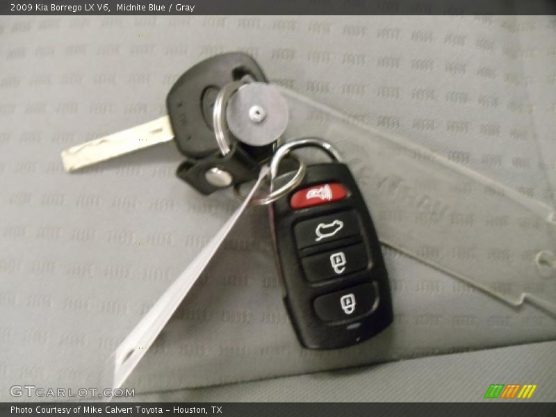 Midnite Blue / Gray 2009 Kia Borrego LX V6